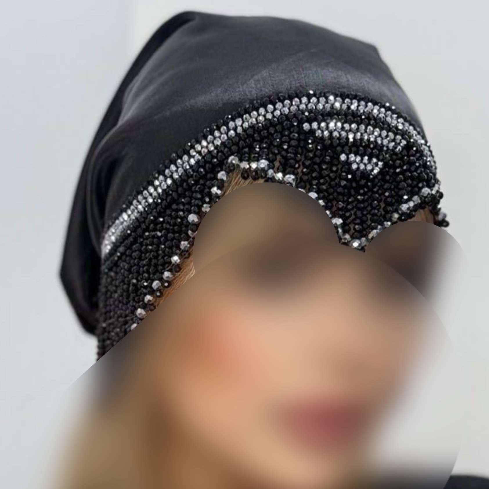توربان مجلسی مونجوق دار جواهر دوزی شیک