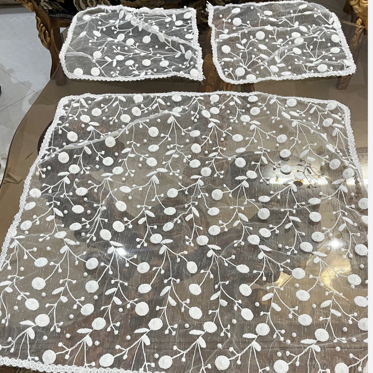 رومیزی مرواریدی سه تیکه