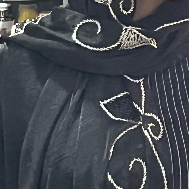 شال مشکی جواهر دوزی 12 عددی عمده